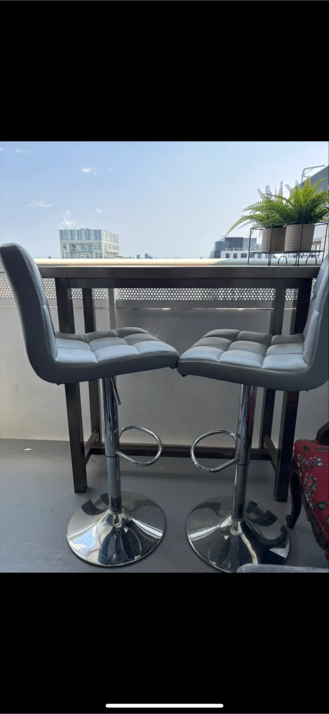 Bar Table and Two Stools Set image indicator(2)