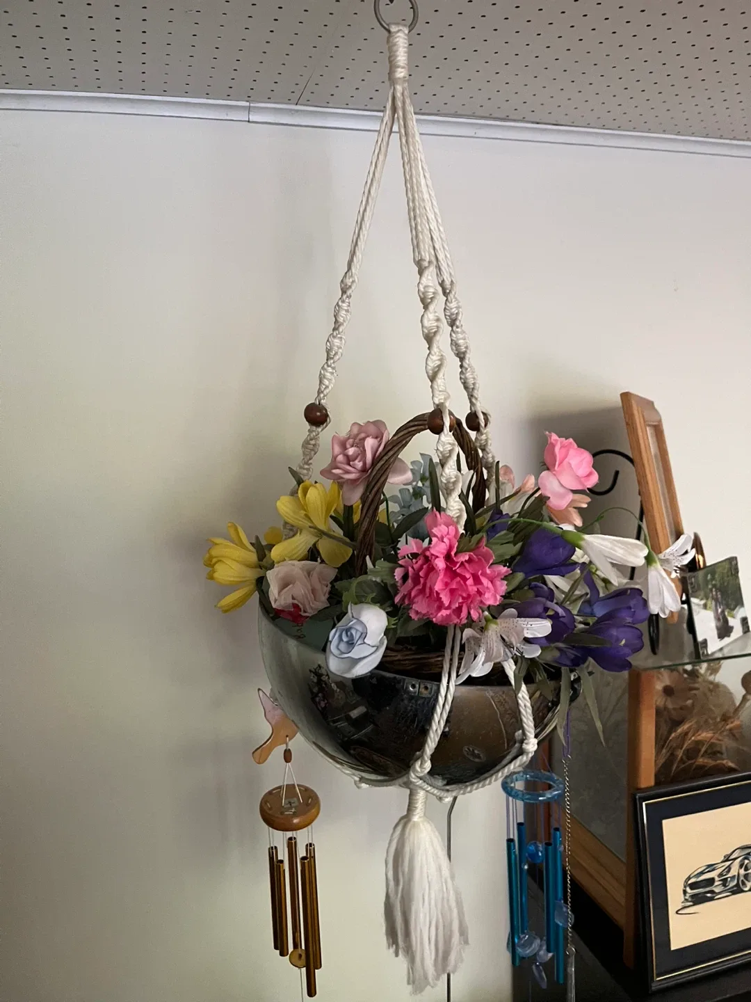 Vintage Macrame Plant Hangers - 3 available image indicator(4)