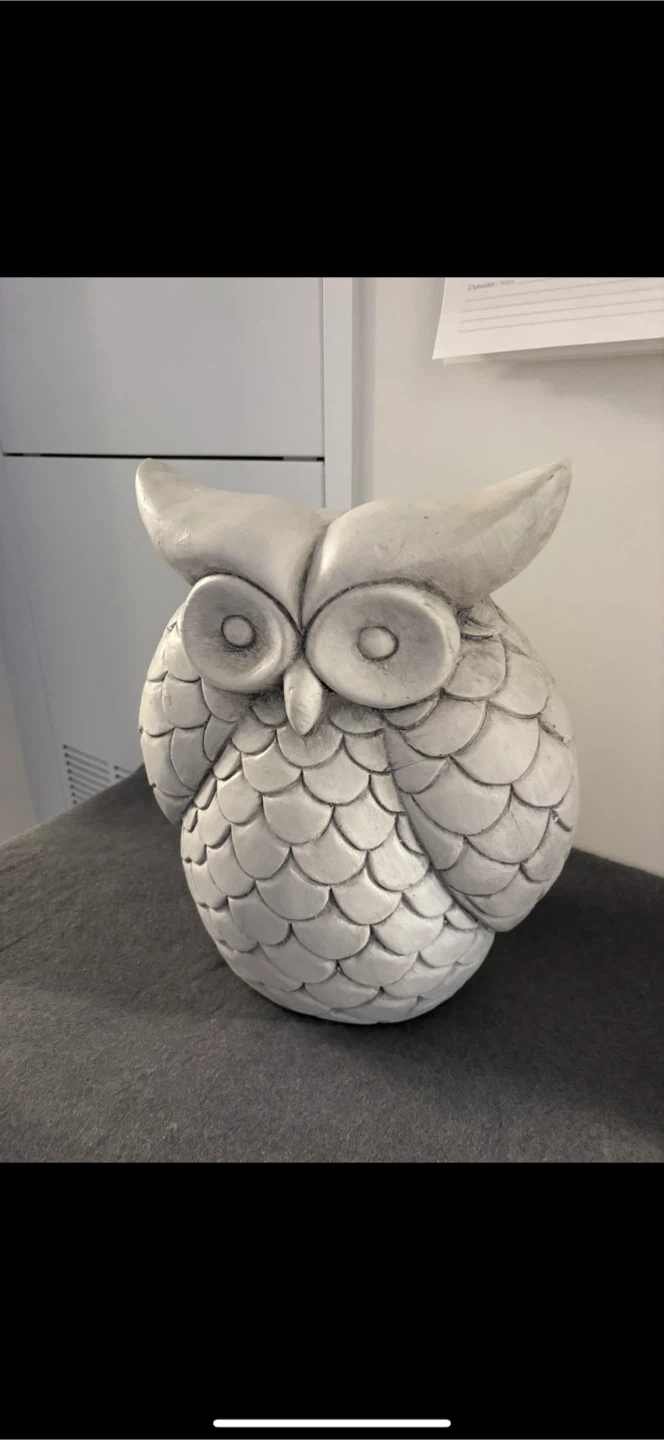 Handmade, ceramic -for decor- owl - photo 2