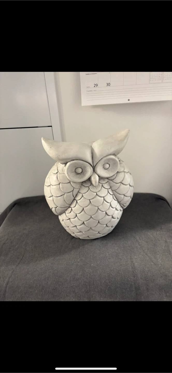 Handmade, ceramic -for decor- owl - photo 3