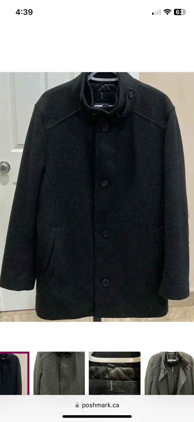 Britches Wool Dress Coat - Black - photo 3