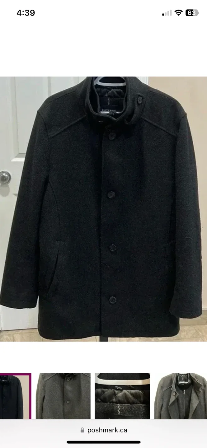 Britches Wool Dress Coat - Black image indicator(3)
