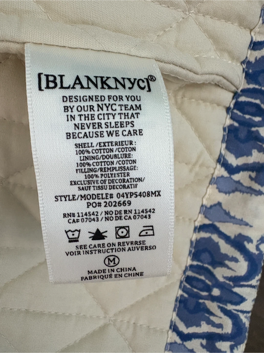 Blank NYC Quilted Jacket - Size M - photo 4