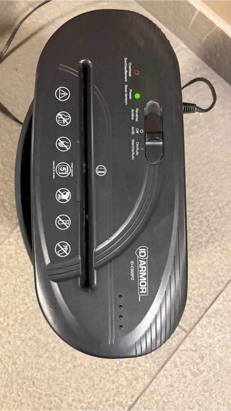 ID Armor ID-CS992 Paper Shredder - photo 5