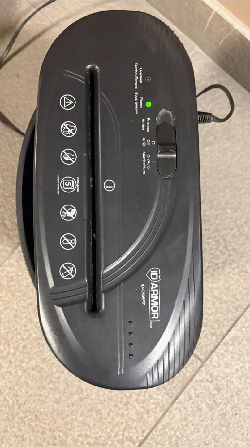 ID Armor ID-CS992 Paper Shredder image indicator(5)