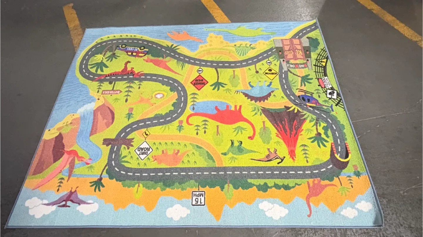 Dinosaur Play Mat Rug - Kids' Room Decor image indicator(3)