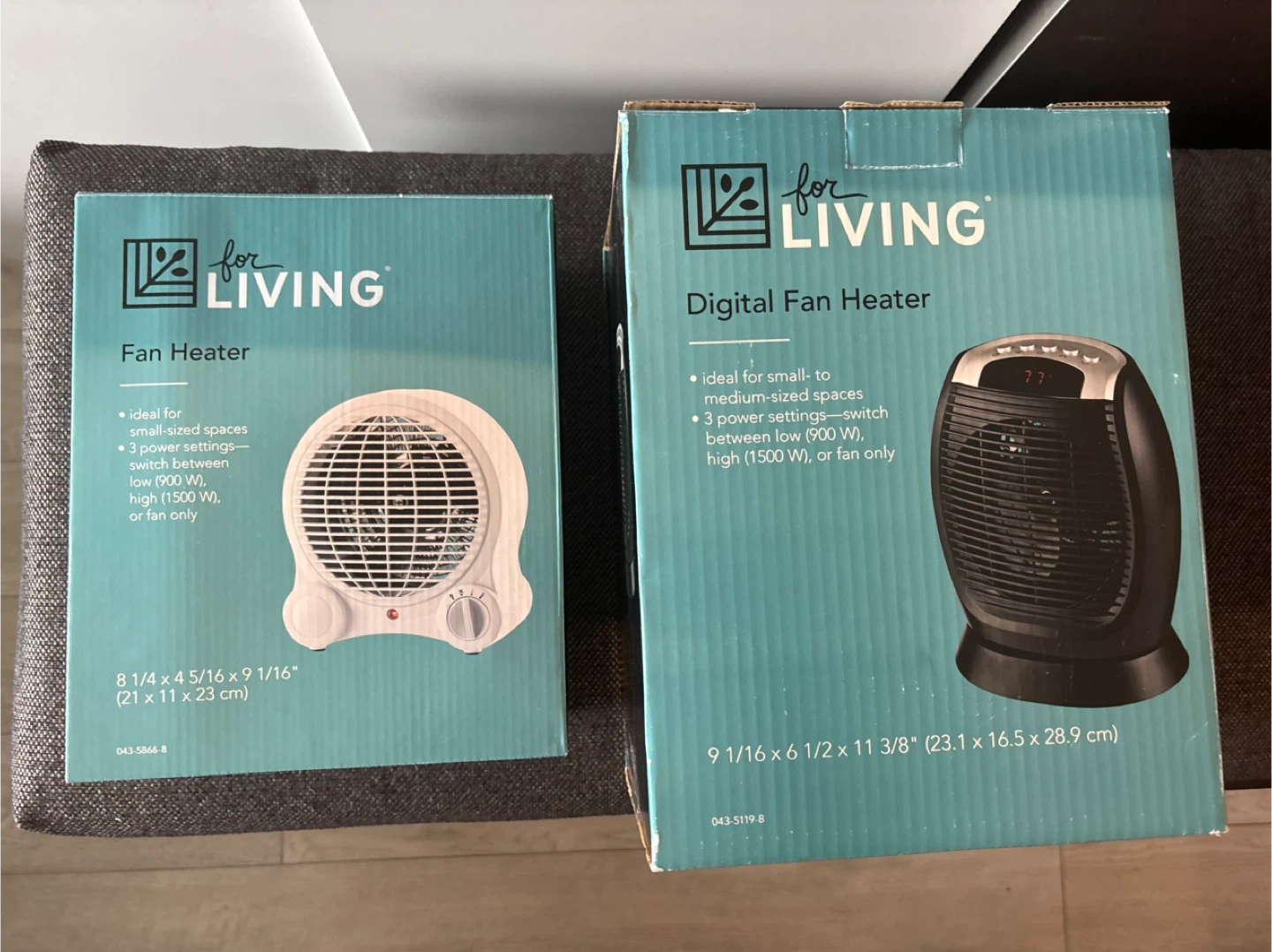 2 pieces - Fan Heater and Digital Fan Heater