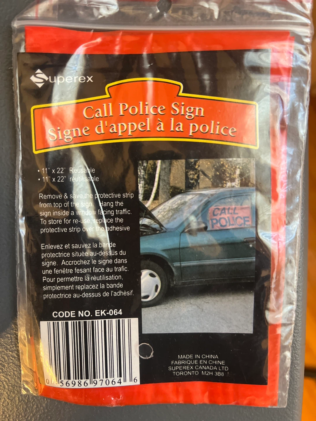 Honda Emergency Kit w/ Jumper Cables & Call Police Sign - photo 4