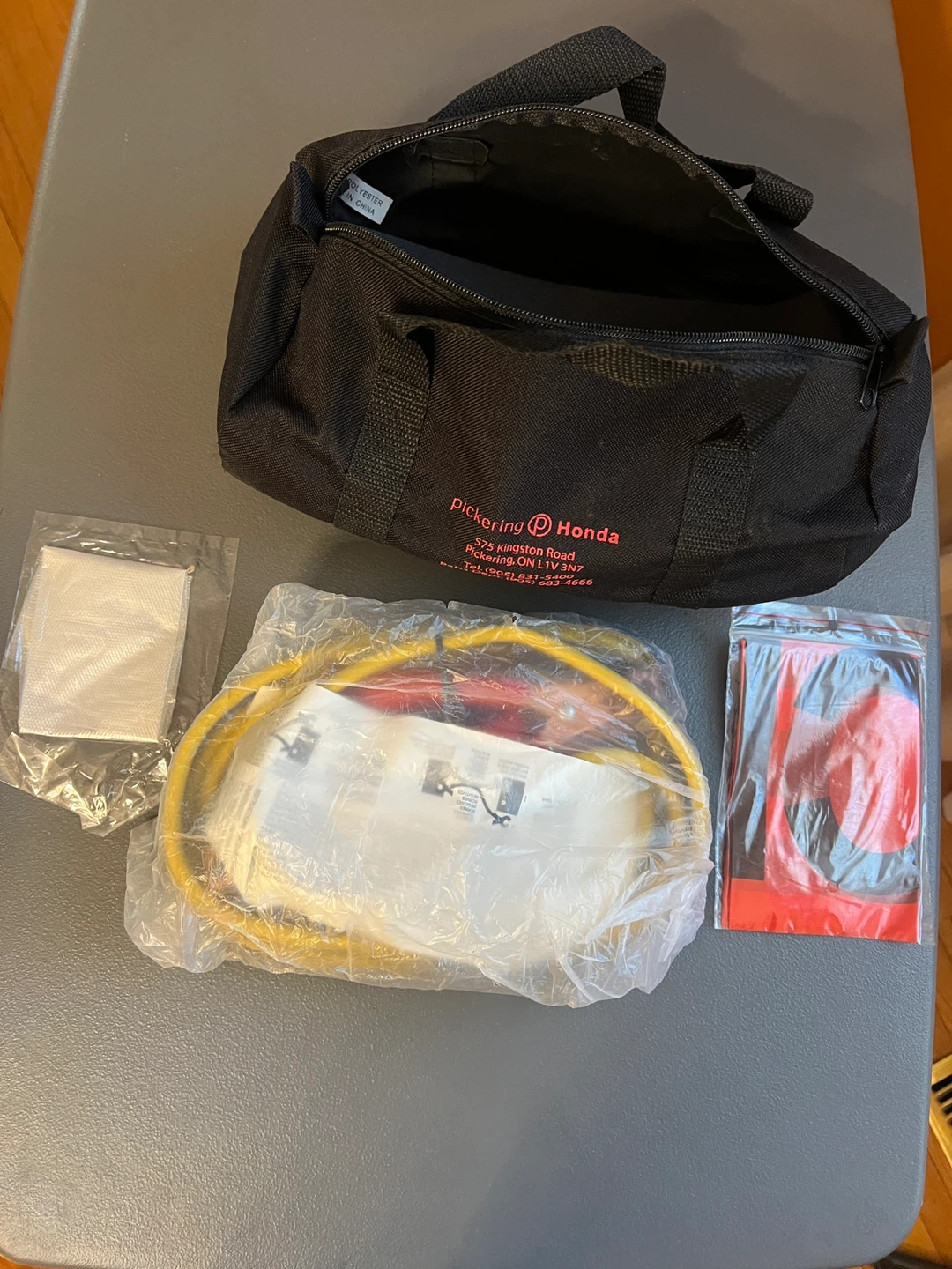 Honda Emergency Kit w/ Jumper Cables & Call Police Sign - photo 2