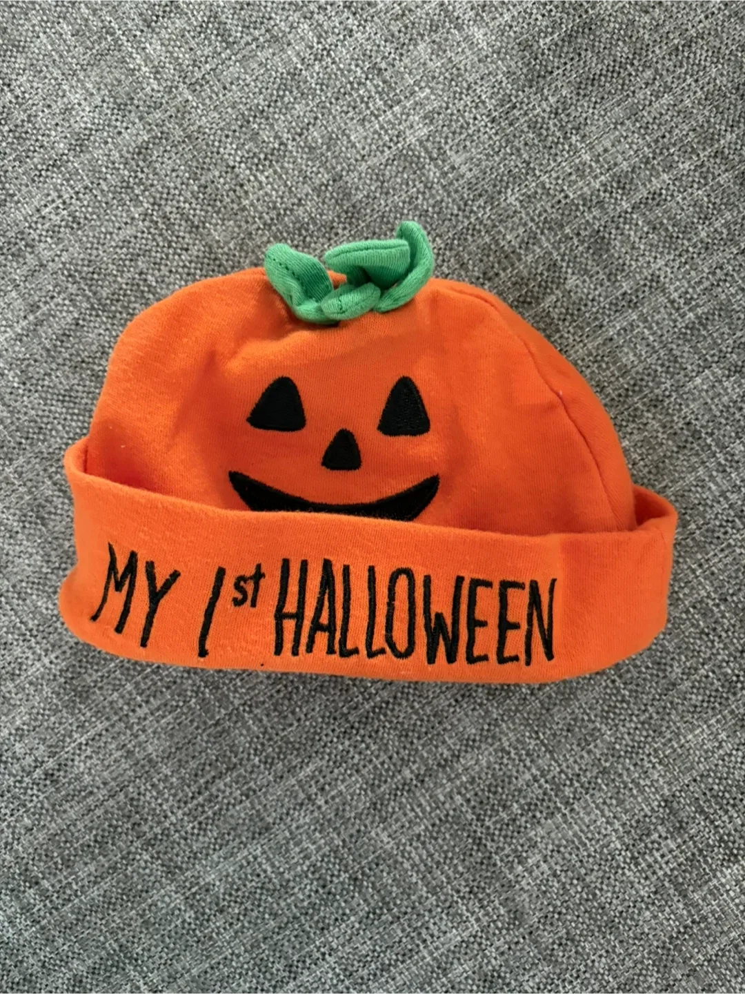 My 1st Halloween Pumpkin Hat - 0-3m image indicator(2)