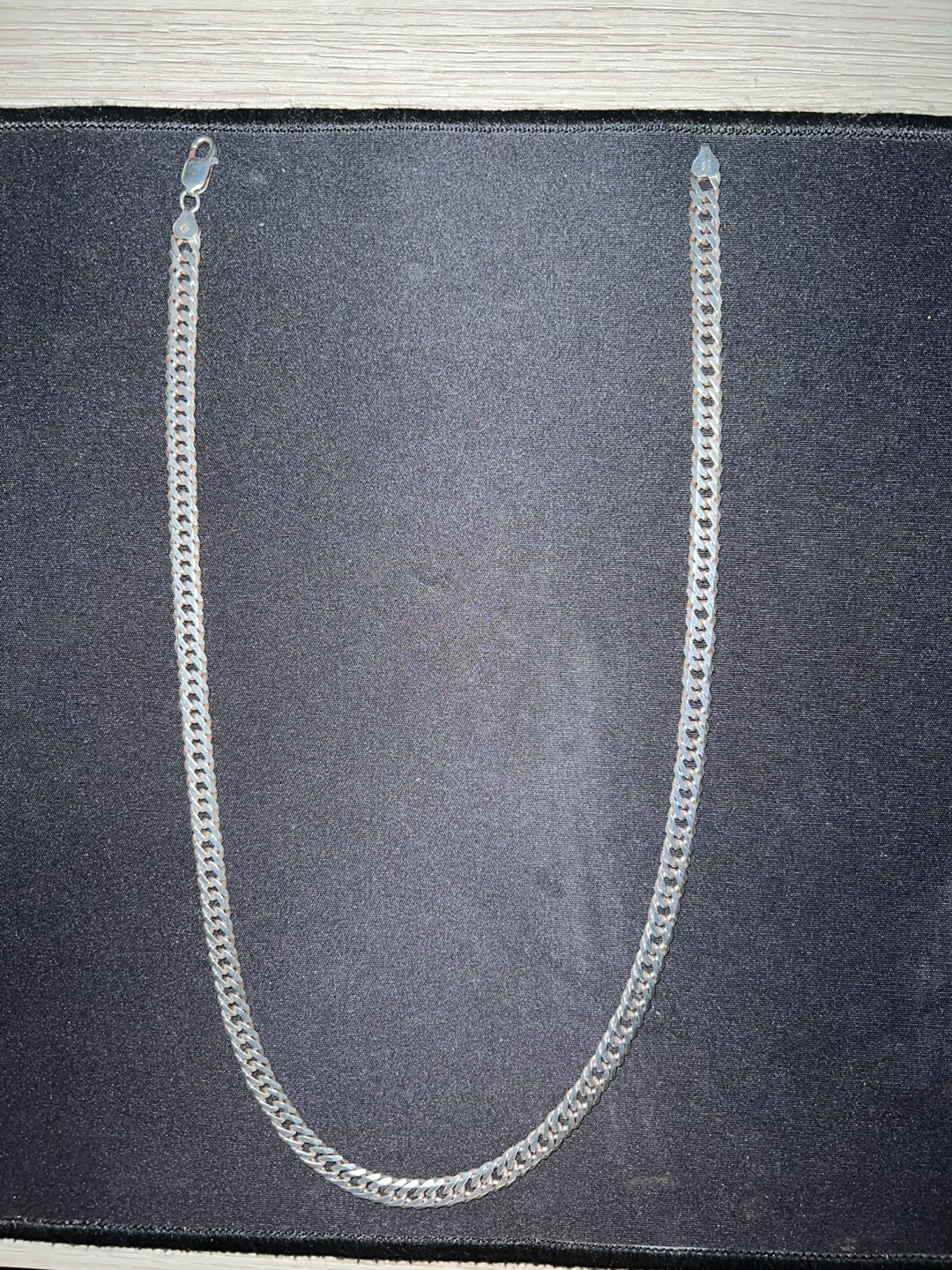 925 Silver Double Cuban Link Chain