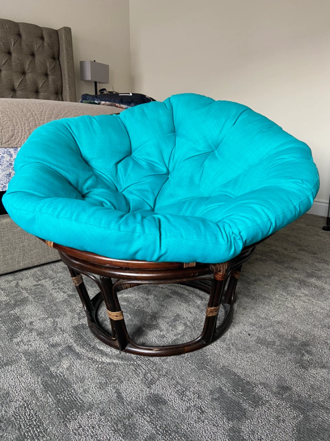 Pier 1 Imports Papasan Chair with Cushion - photo 2