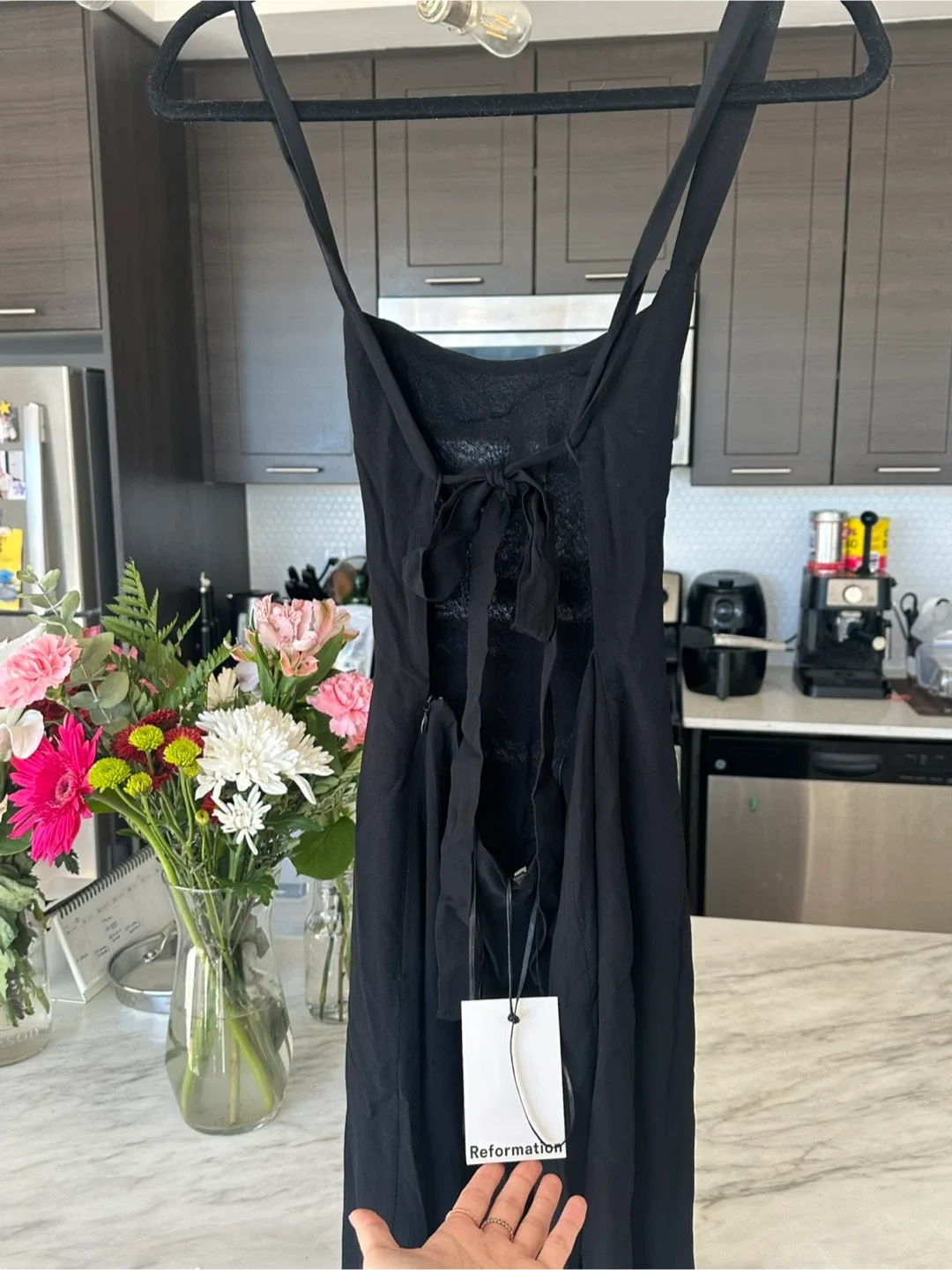 Unworn with Tag Reformation Chime Dress - Black - Size 0