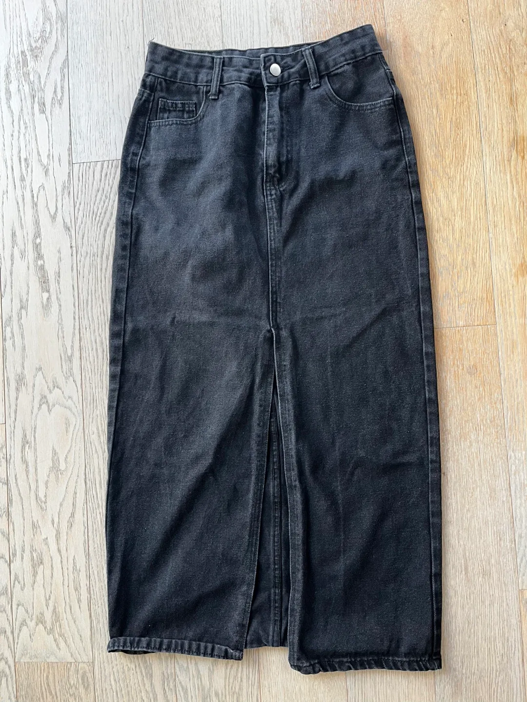 Shein Denim Maxi Skirt - Size S thumbnail