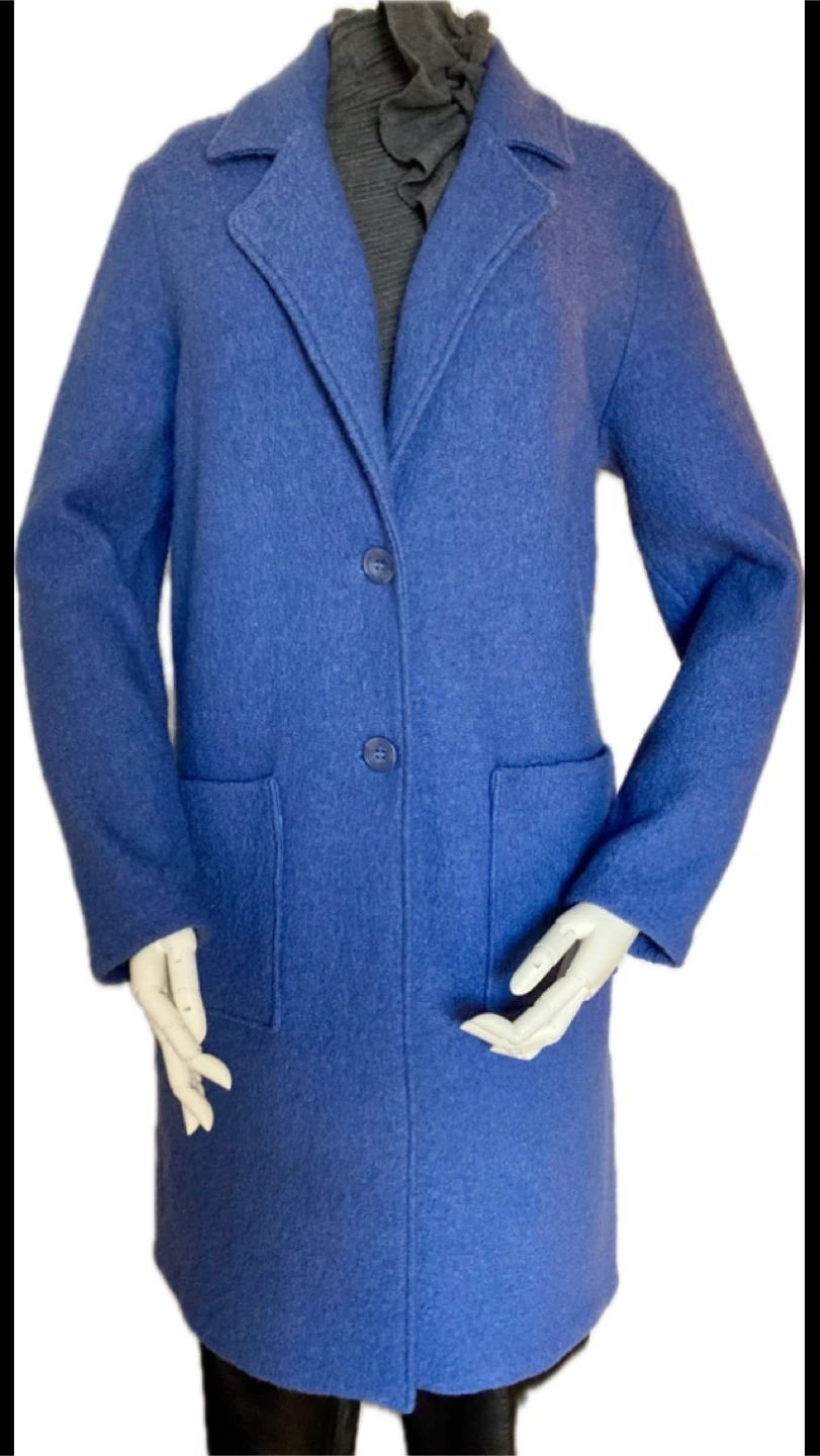 Tribal Wool Blend Coat - Size Medium
