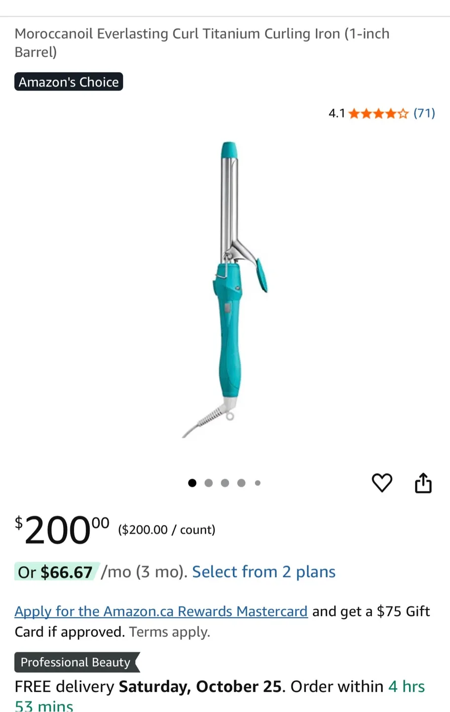 Moroccanoil Everlasting Curl Titanium Curling Iron thumbnail