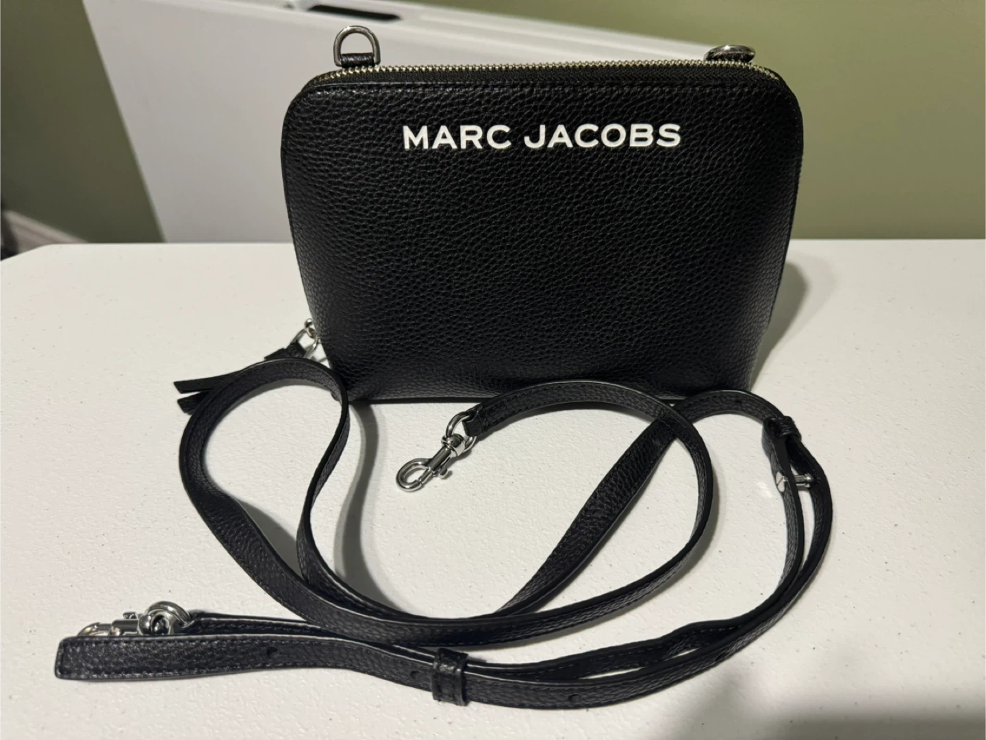 Marc Jacobs Black Leather Crossbody Bag