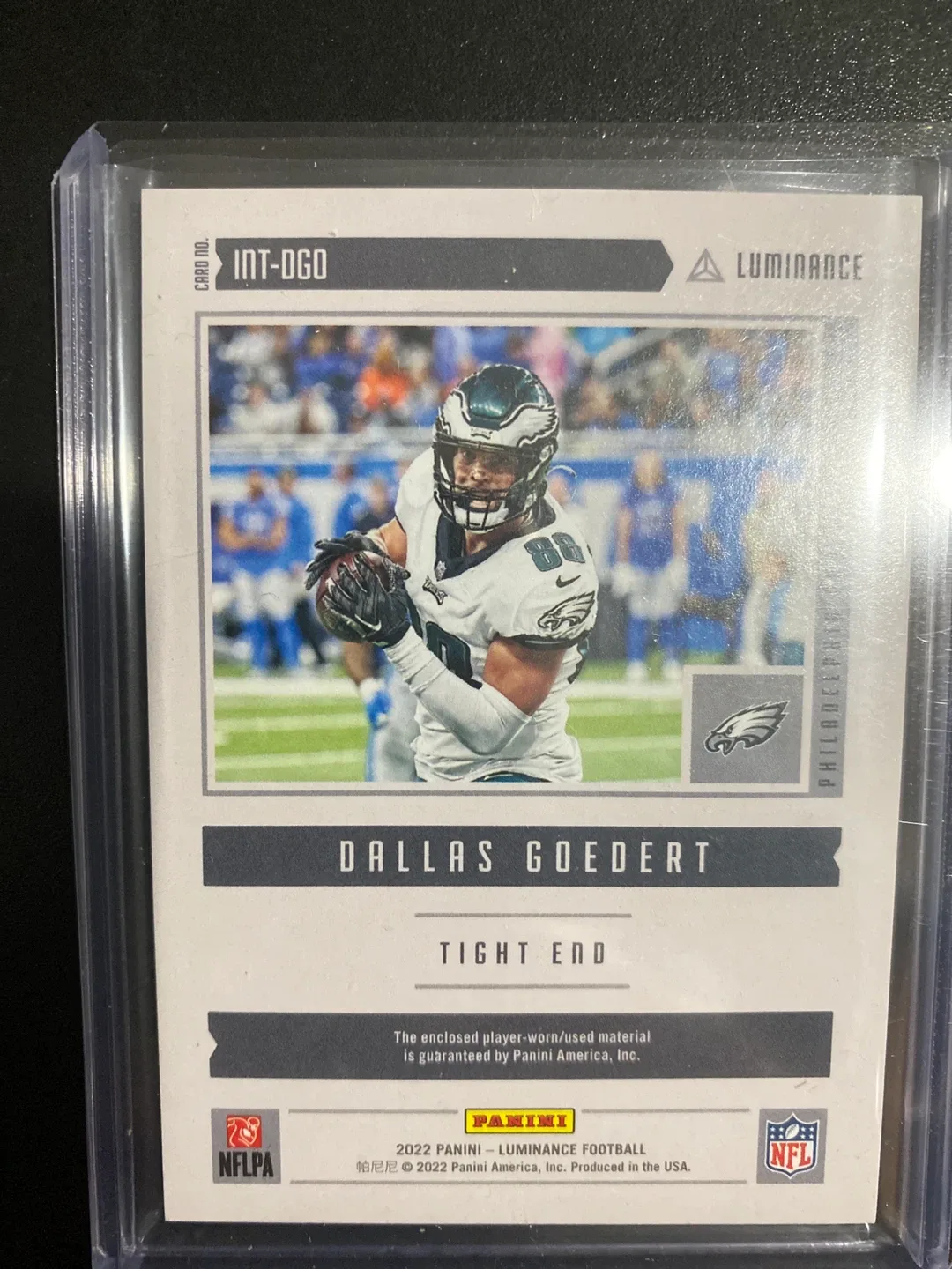 Dallas Goedert Intensity Football Card image indicator(2)