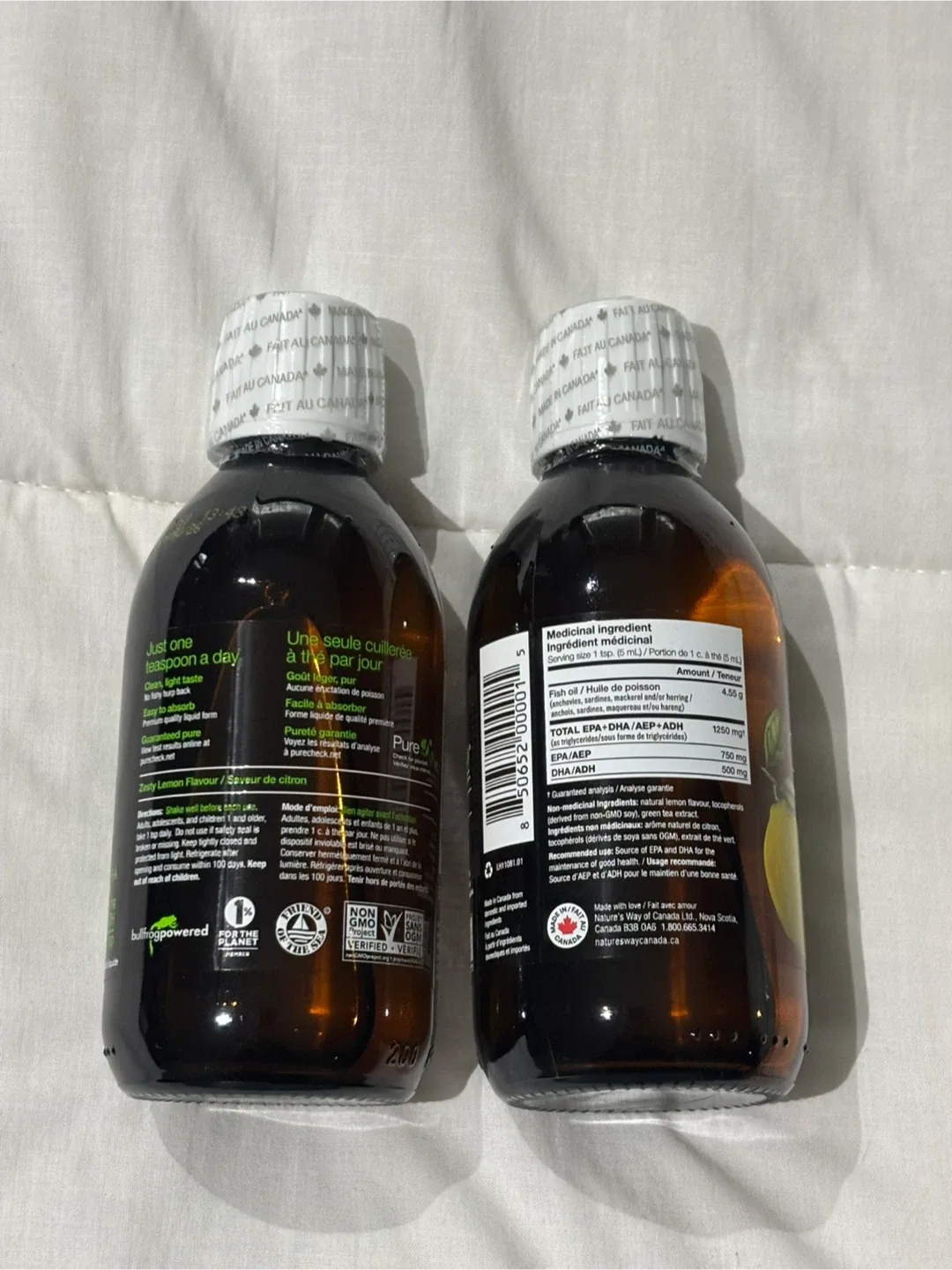 Nature's Way NutraSea Omega-3 Zesty Lemon Flavour image indicator(2)