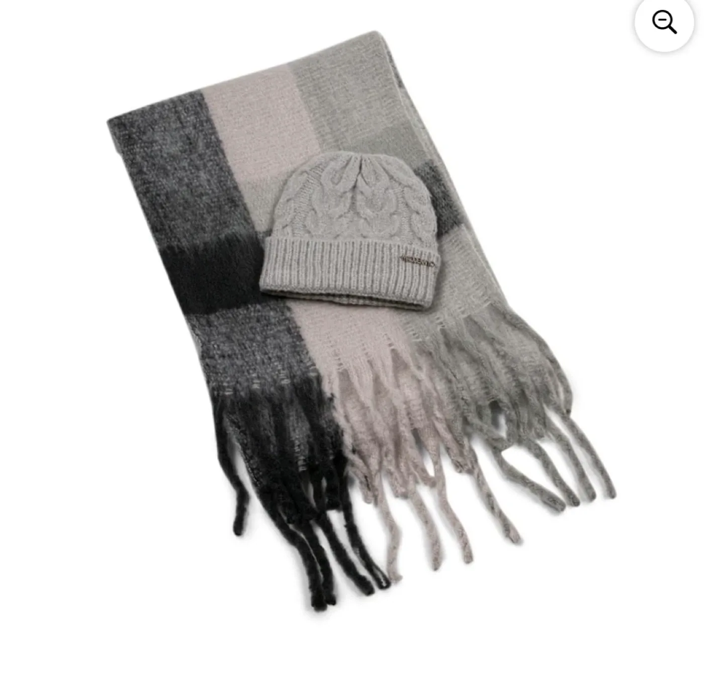 New Madden NYC Hat & Scarf Set - Grey image indicator(3)