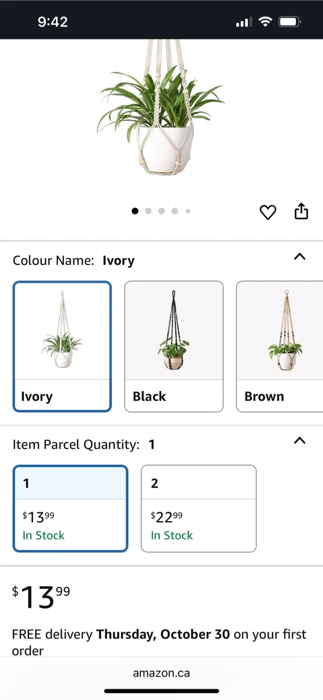 Vintage Macrame Plant Hangers - 3 available image indicator(5)