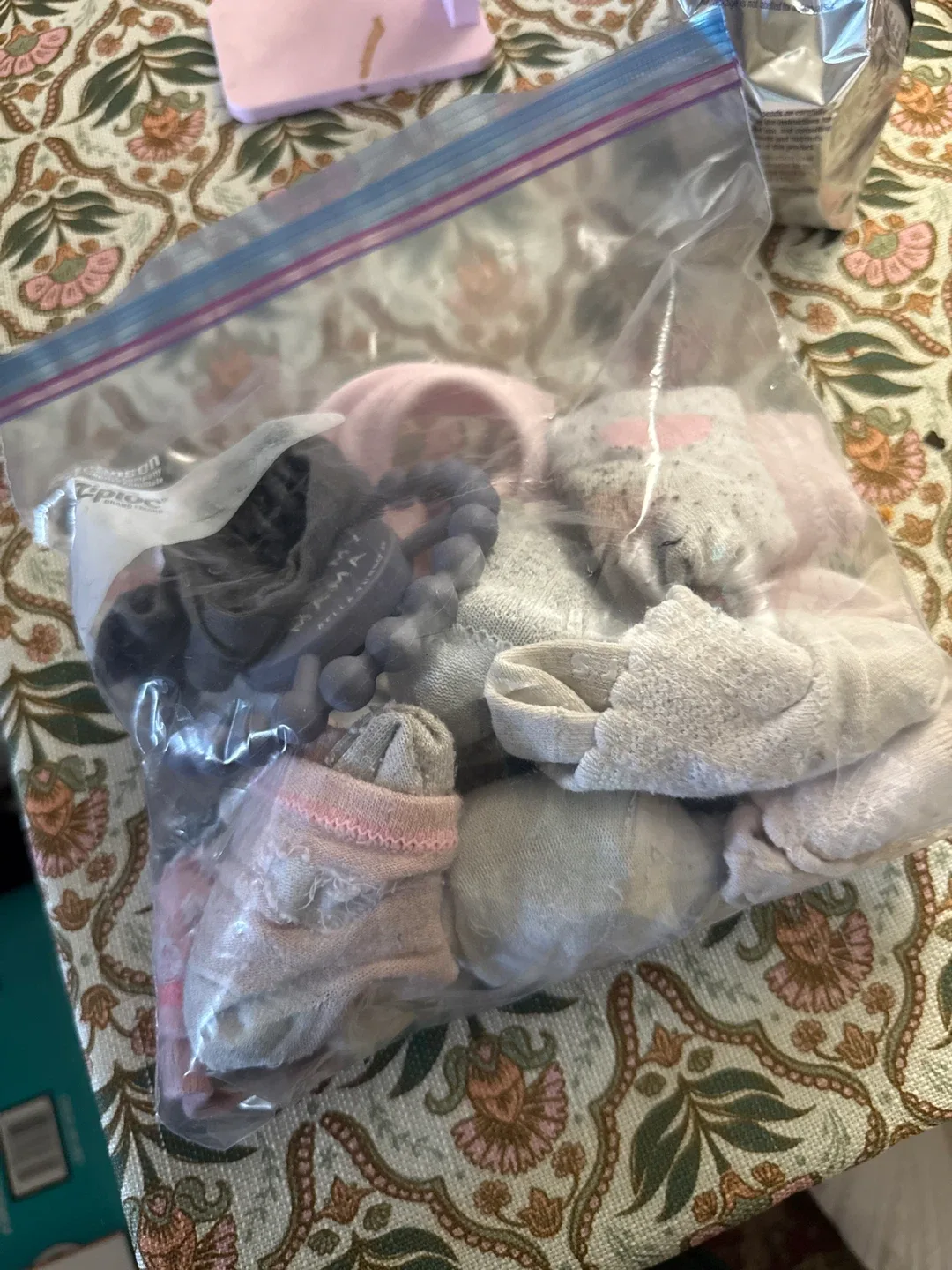 Baby Socks & Teether Bundle thumbnail