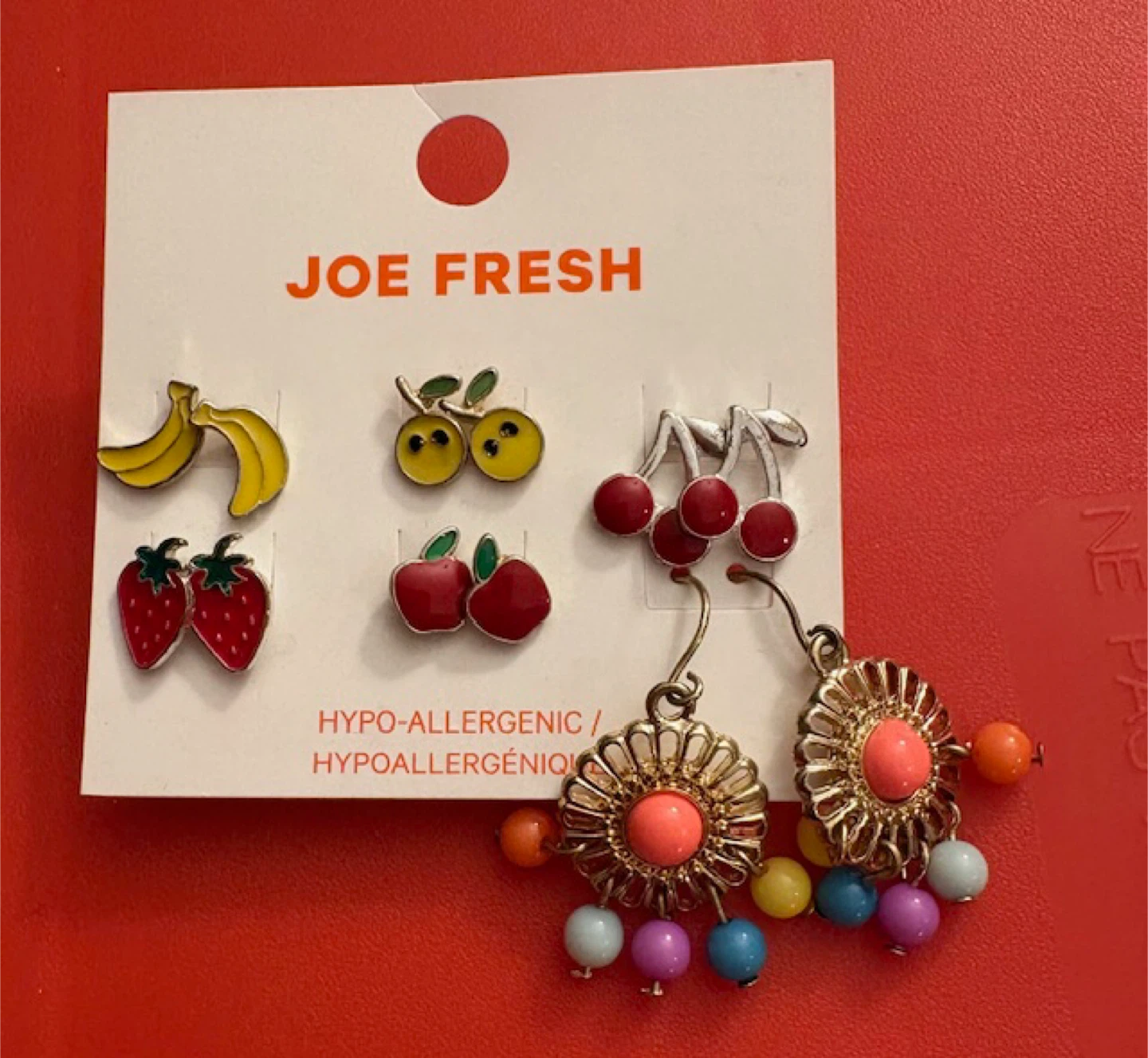 🤩Joe Fresh Earrings - Fruit & Floral