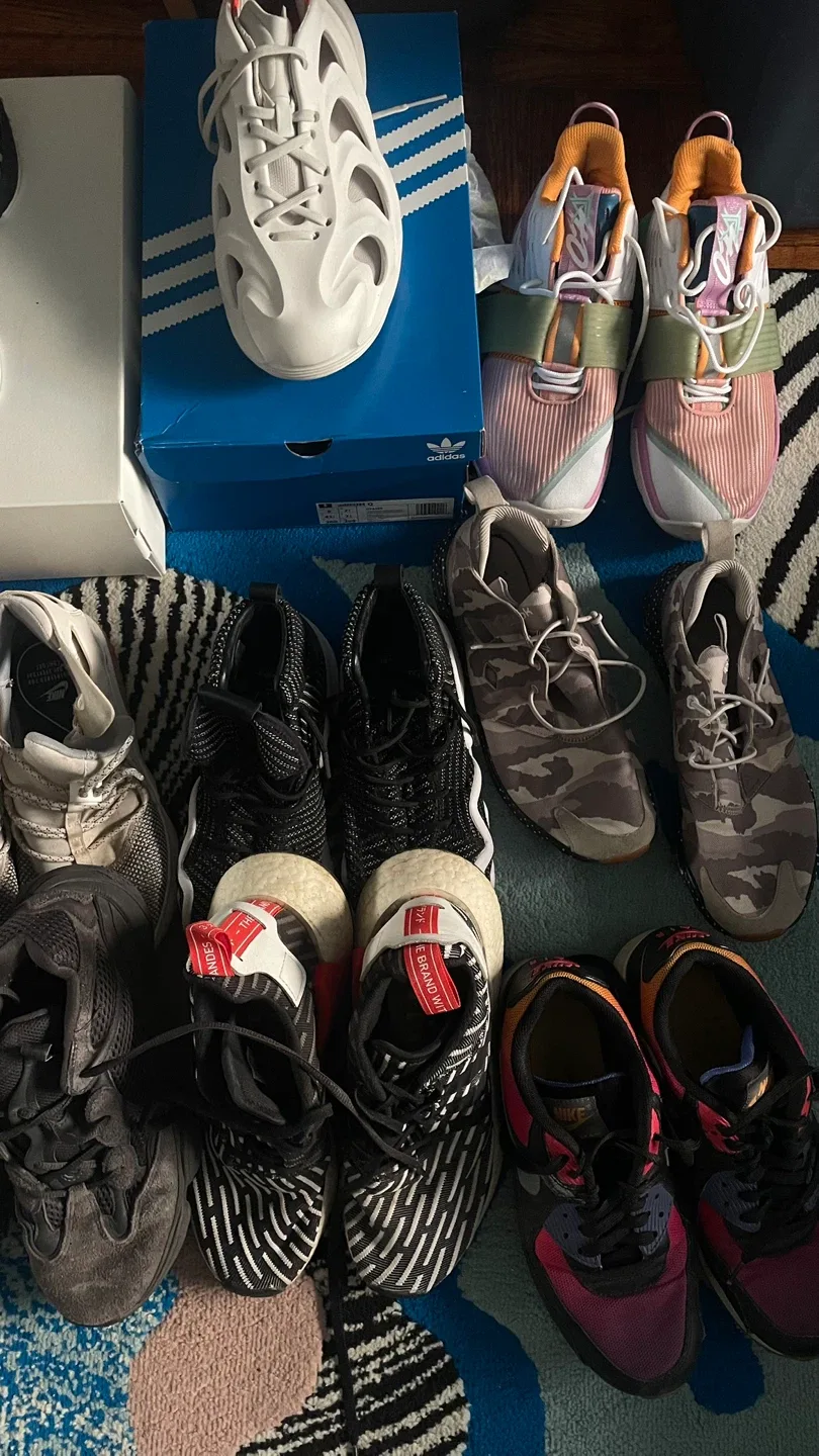 25+ mens size 8 shoes. Various brands and display boxes. image indicator(8)