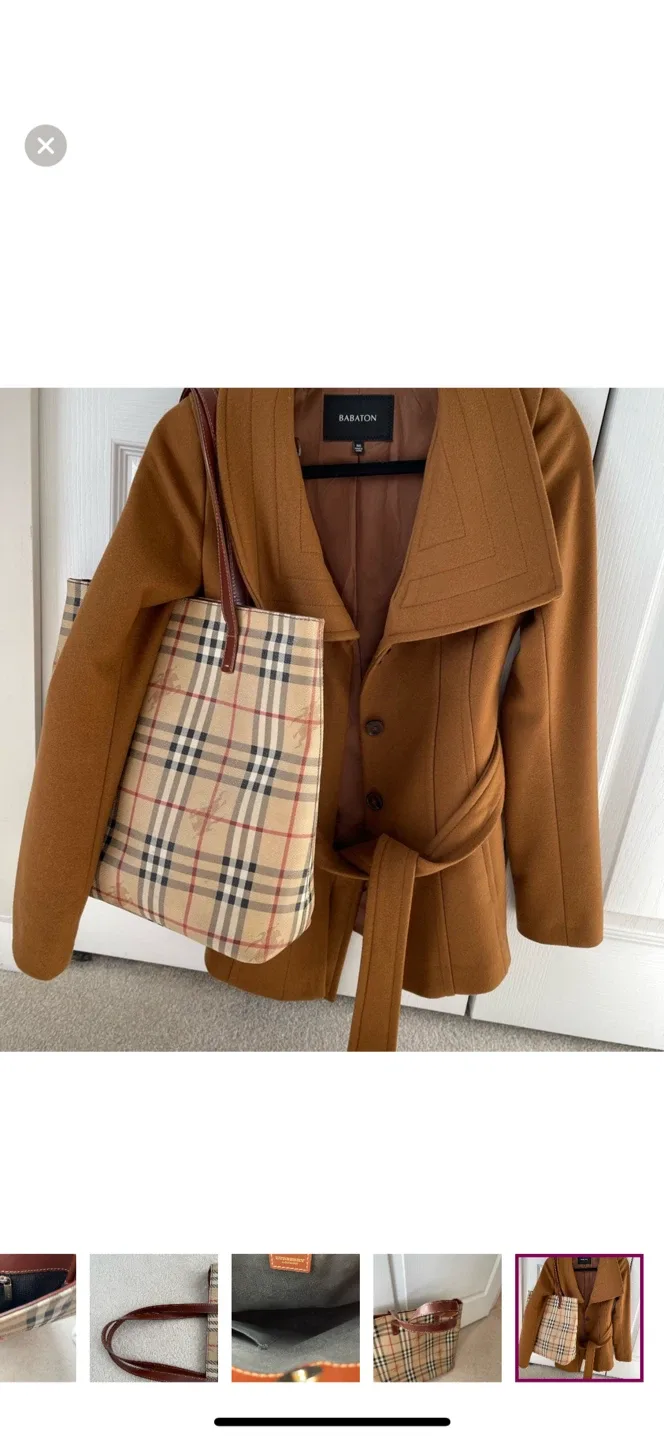 Authentic Burberry Classic Plaid Tote Bag image indicator(10)