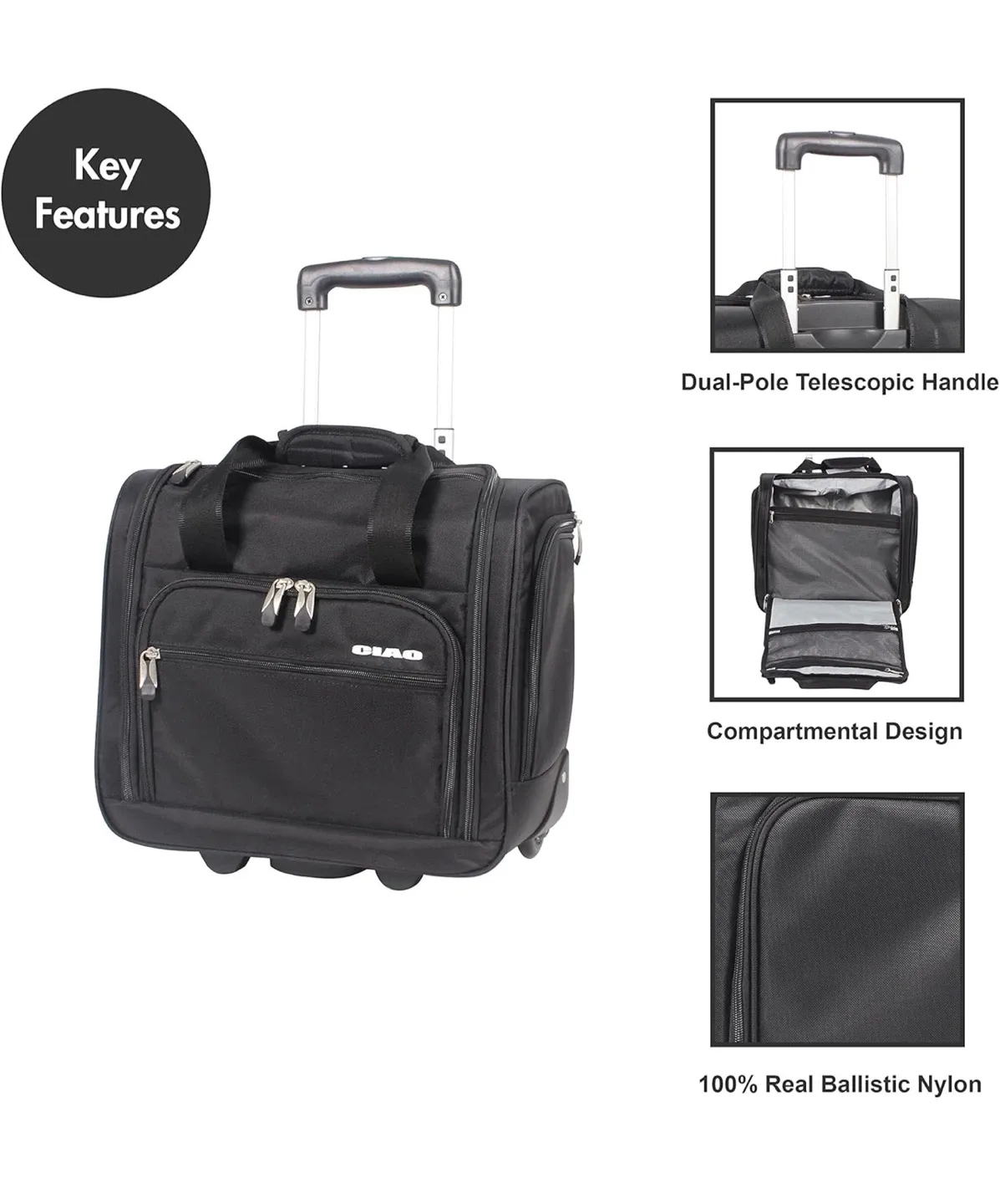 Ciao wheeled carryon bag image indicator(5)