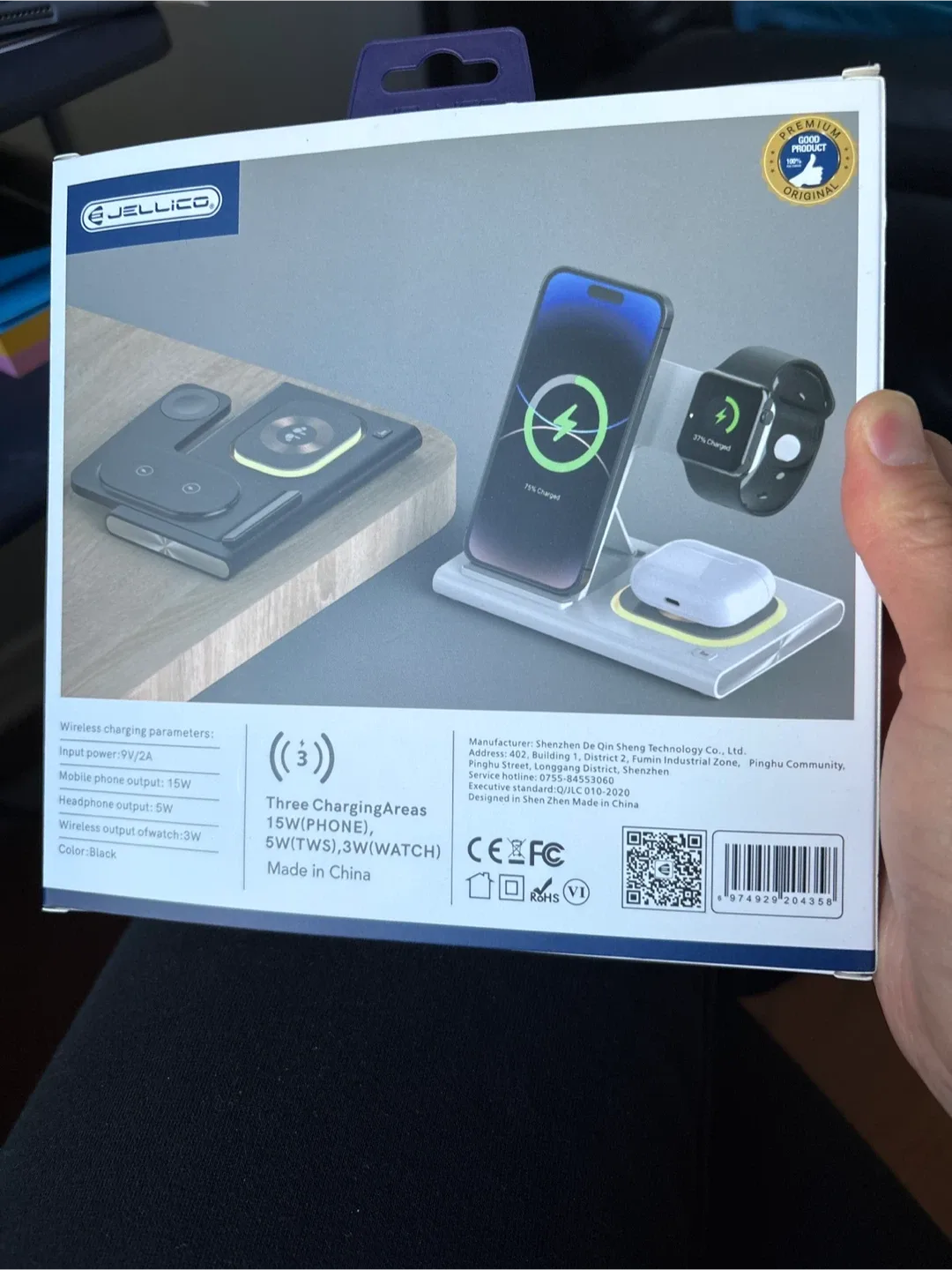 Jellico W12 4-in-1 Wireless Charging Station - New image indicator(2)