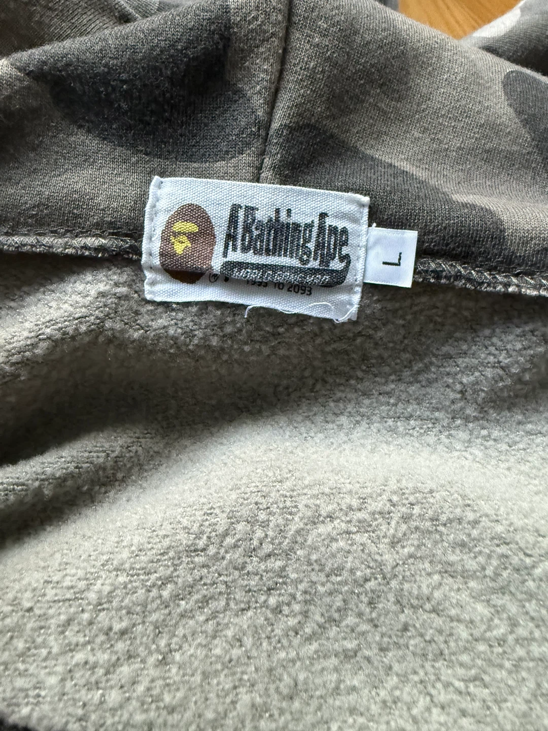 A Bathing Ape BAPE Camo Shark Hoodie - Size L - photo 4