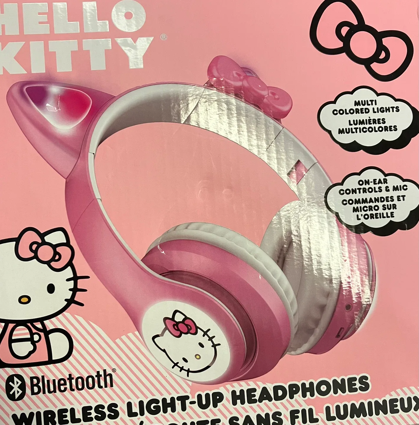 (Sanrio) Wireless Light-Up Headphones - Hello Kitty image indicator(2)