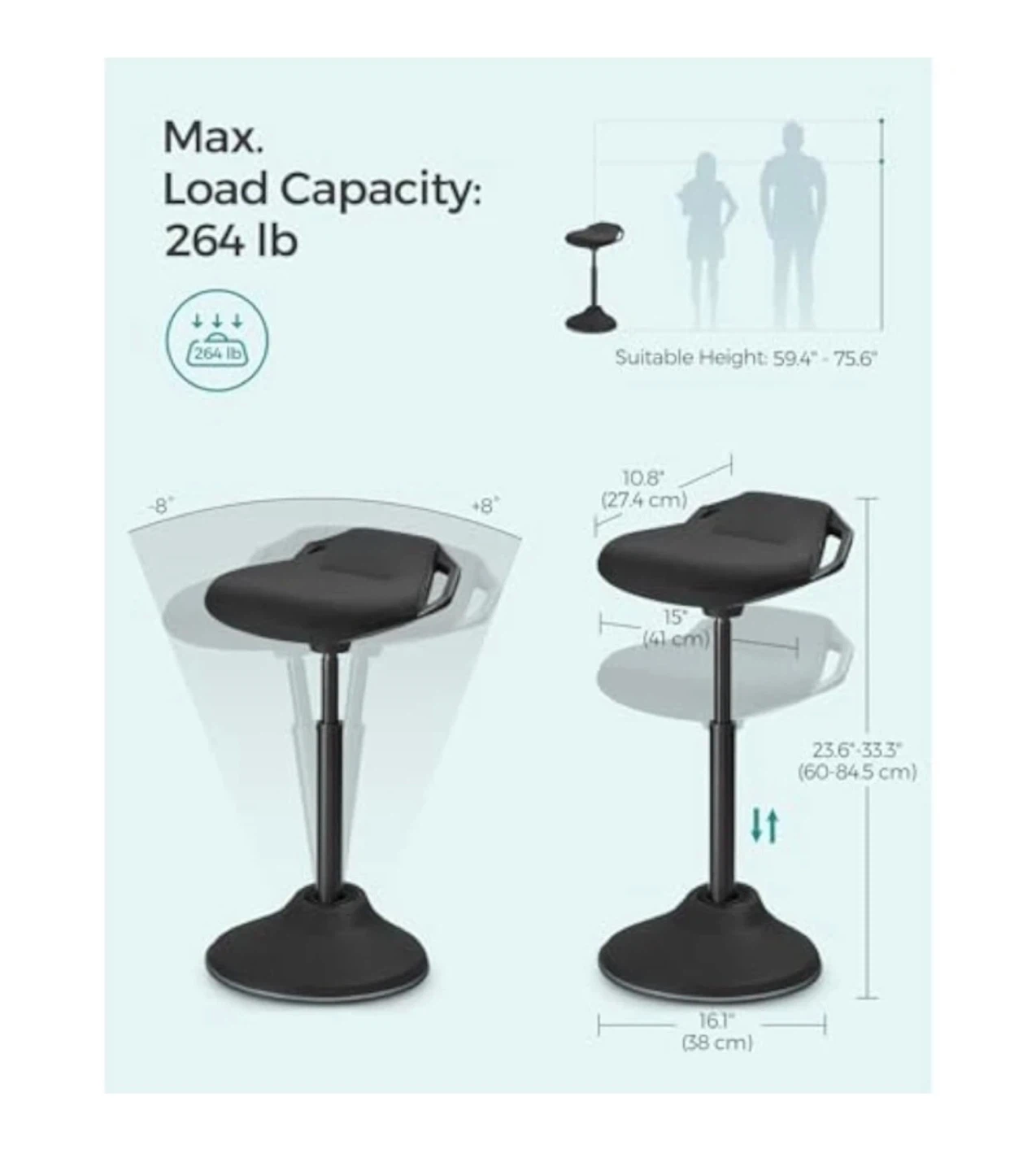 Vari Active Seat Black - photo 4