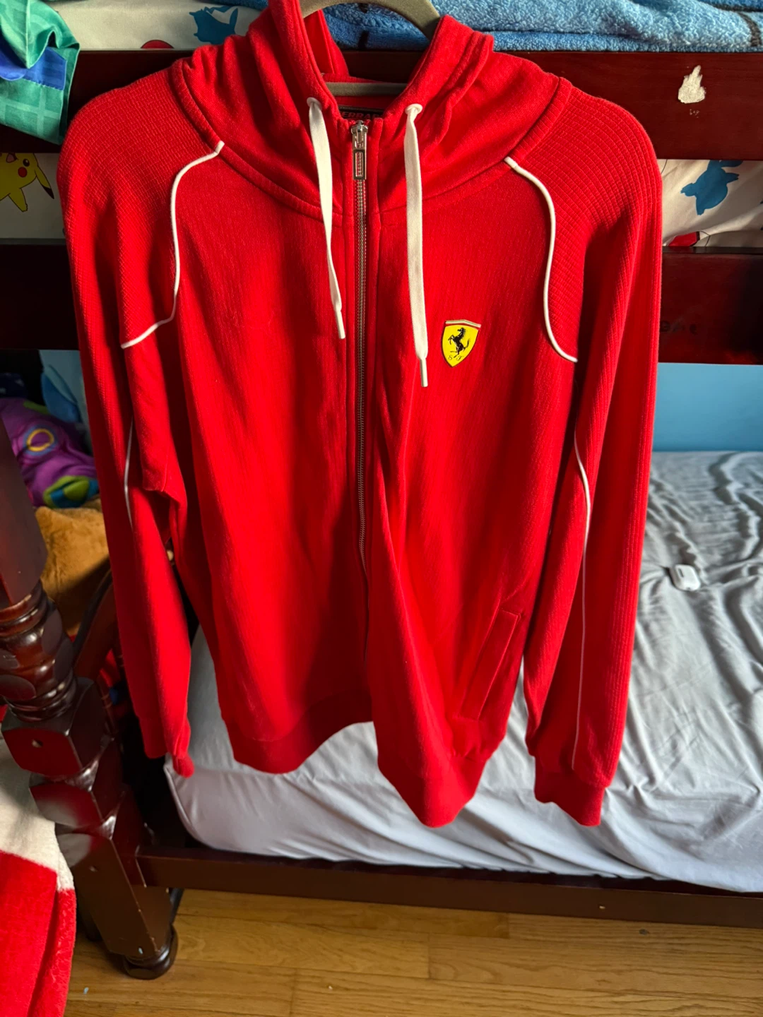 Puma Ferrari Red Hoodie - Size M