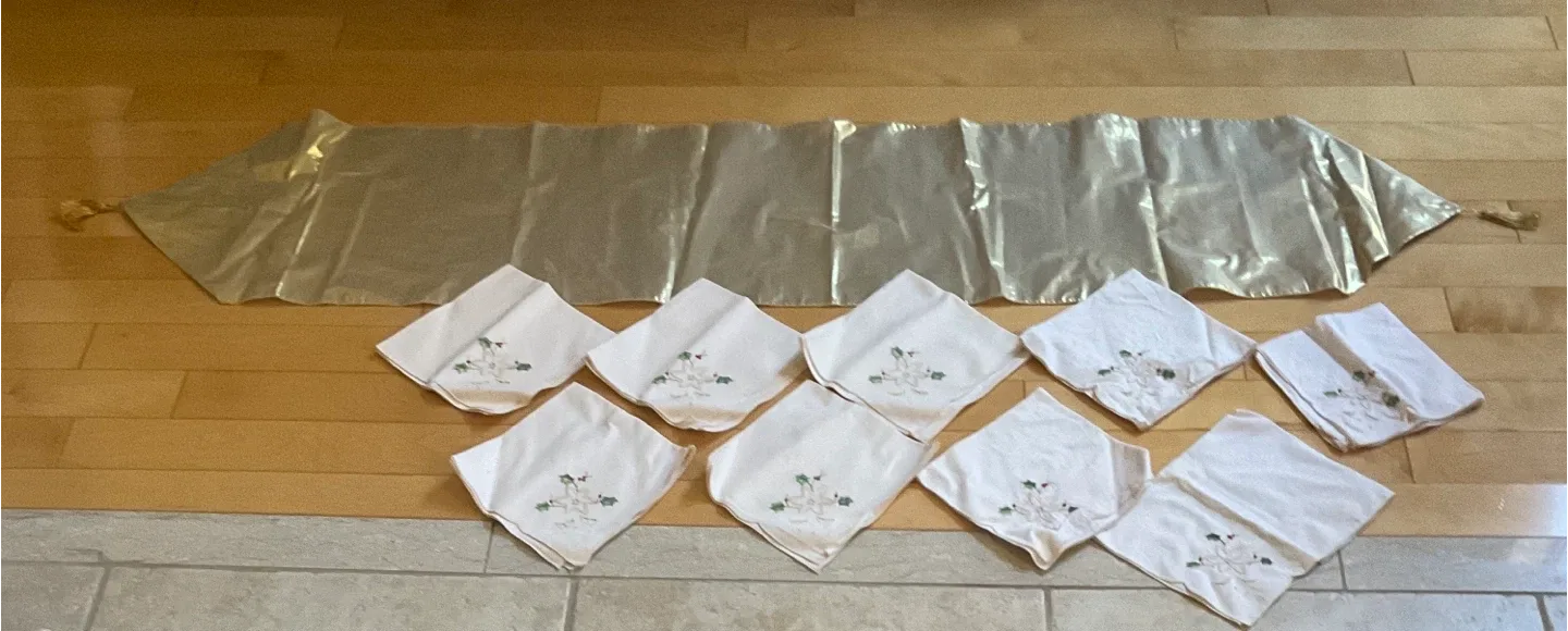 Christmas Table Runner and Napkin Set image indicator(3)