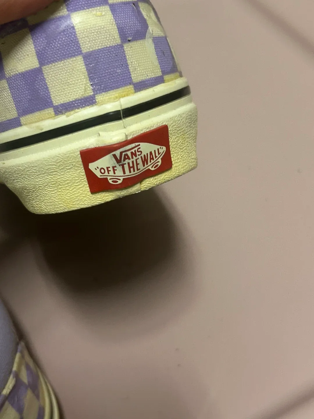 Vans Era Checkerboard Lilac/White - Women's US 5.5 (fits 7-8) image indicator(5)