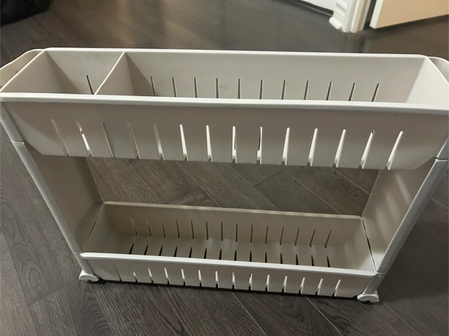 2-Tier Storage Rack Organizer - Beige