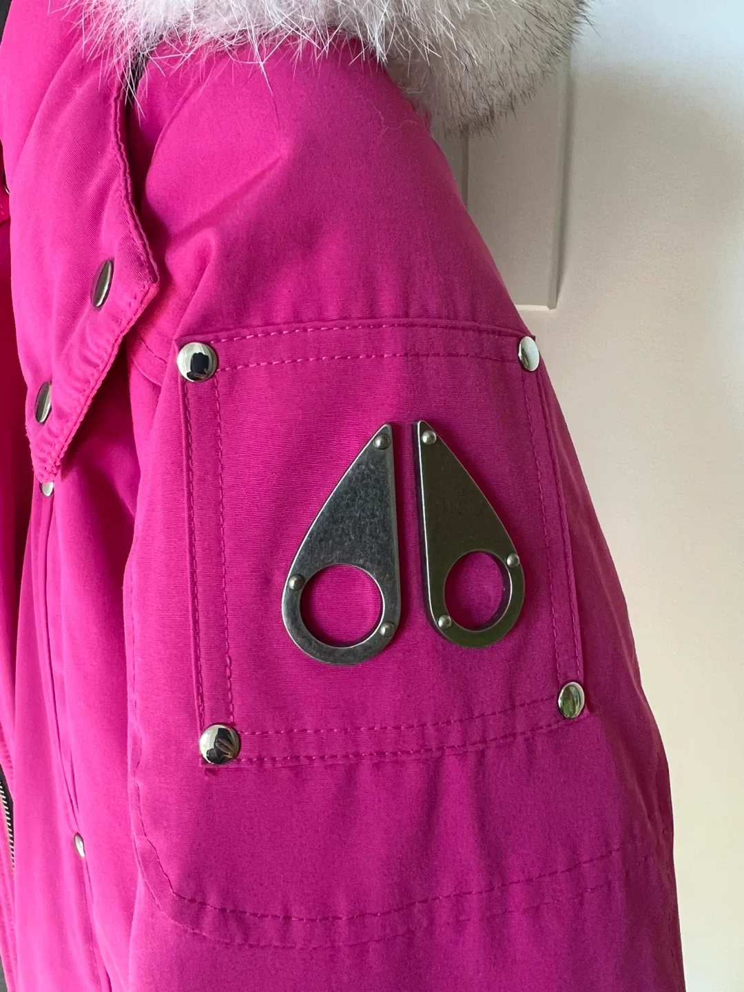 Moose Knuckles Pink Winter Jacket kids XL image indicator(2)