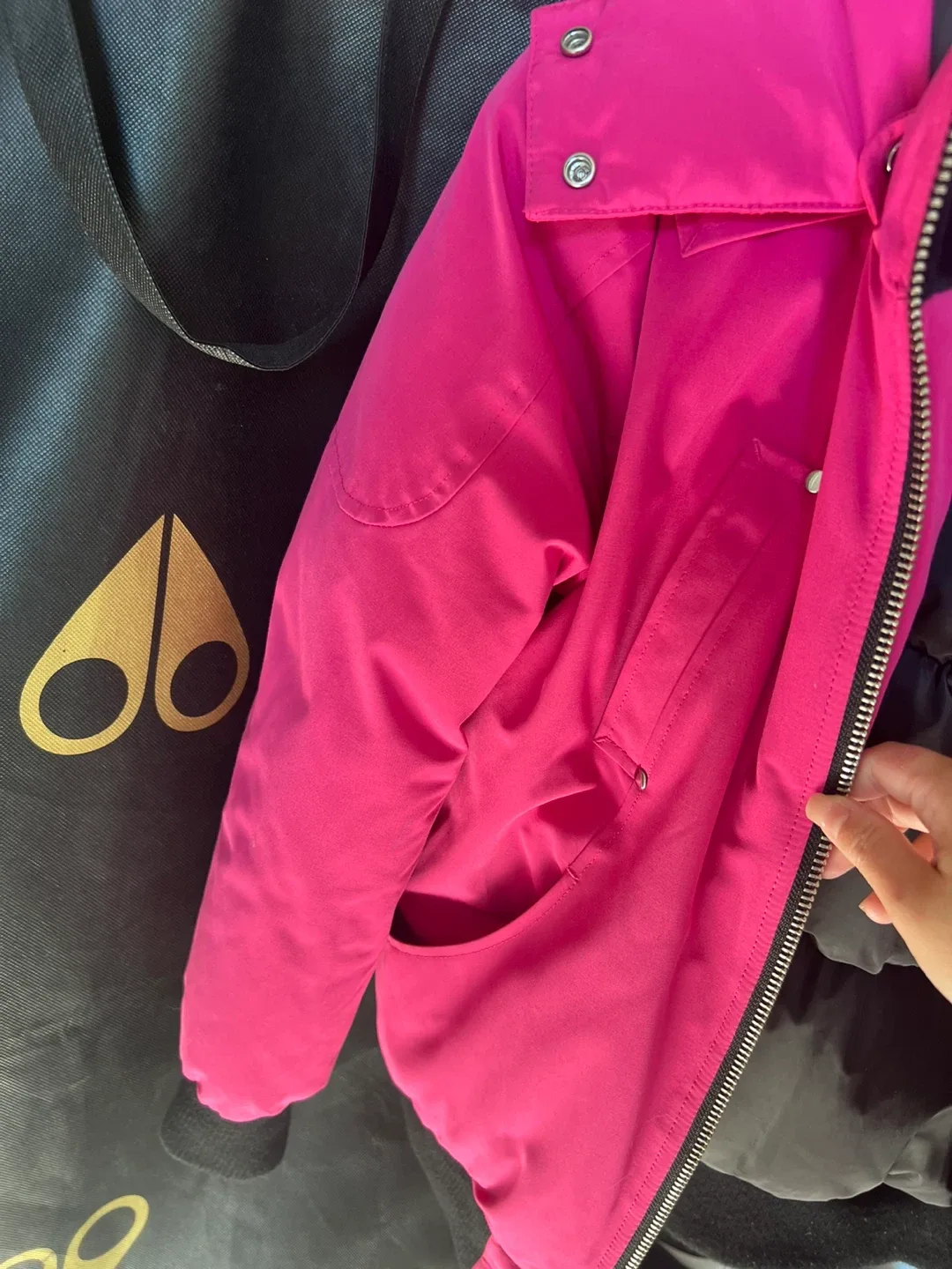 Moose Knuckles Pink Winter Jacket kids XL image indicator(7)