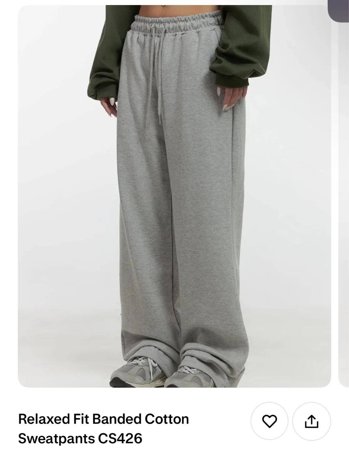 Brand new Korean Relaxed Cotton Sweatpants