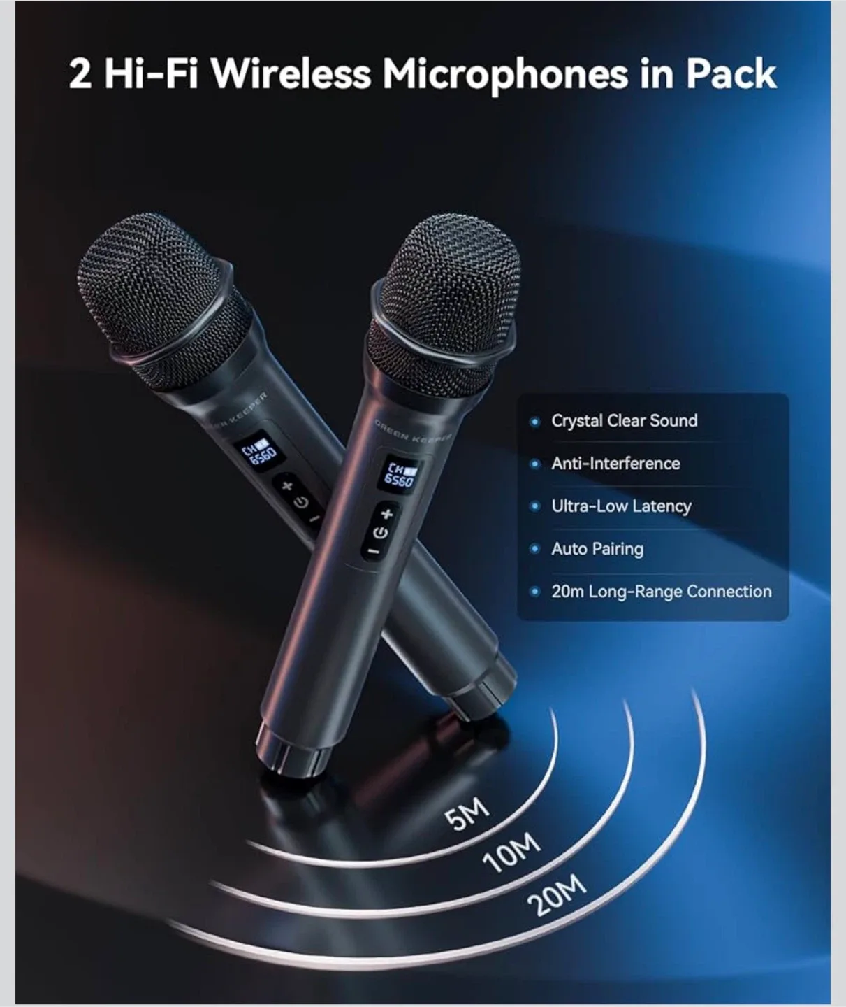 Green Keeper GKS60 Karaoke Machine image indicator(4)