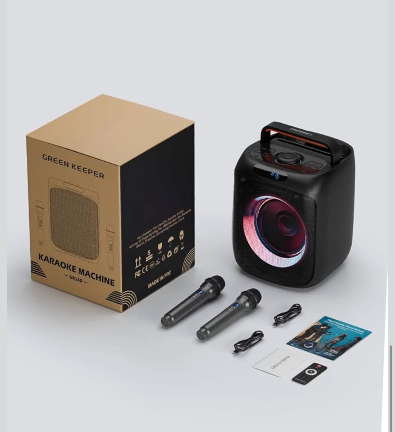 Green Keeper GKS60 Karaoke Machine image indicator(10)