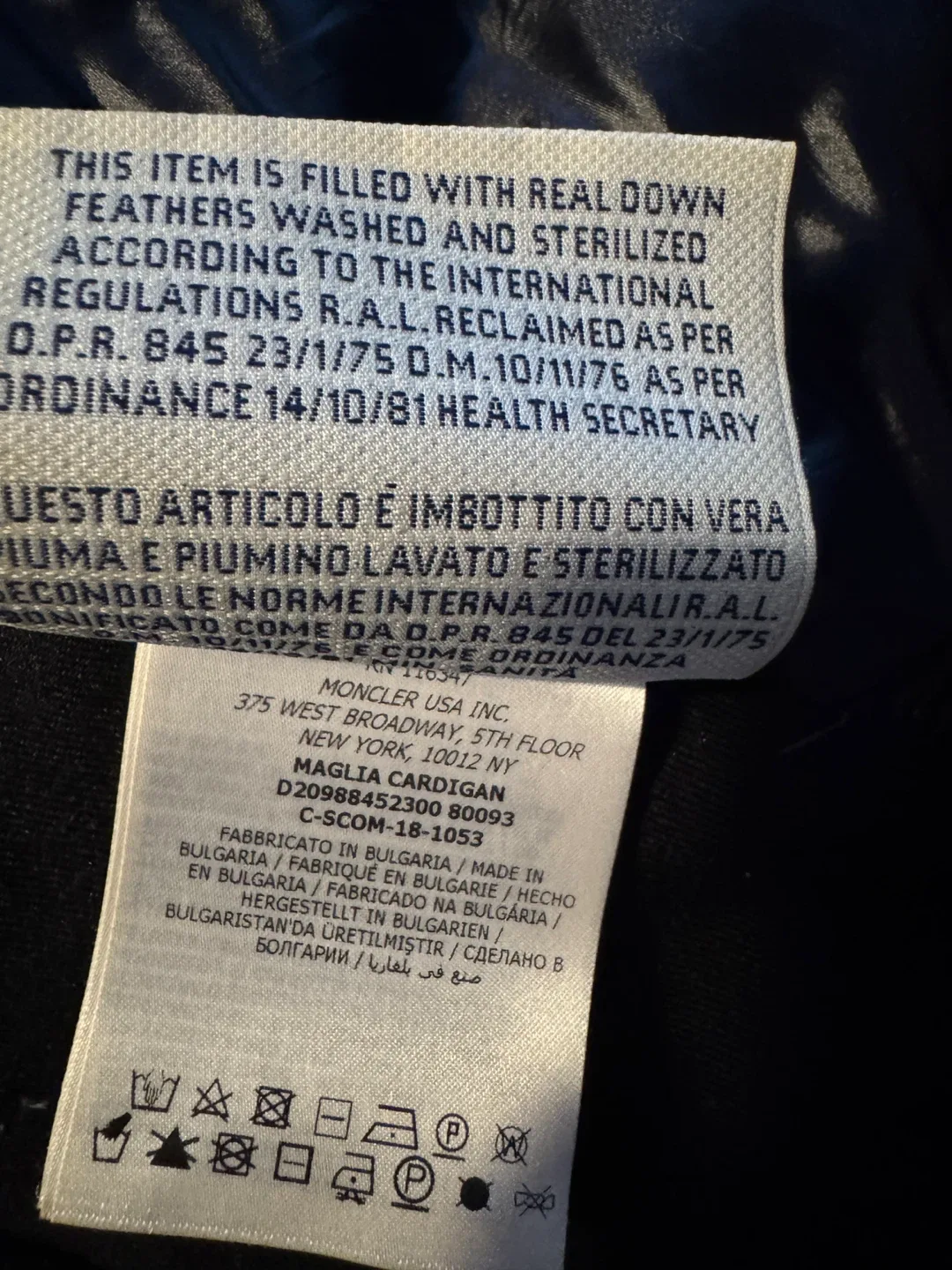 Moncler Grenoble padded fleece zip up jacket  medium image indicator(5)