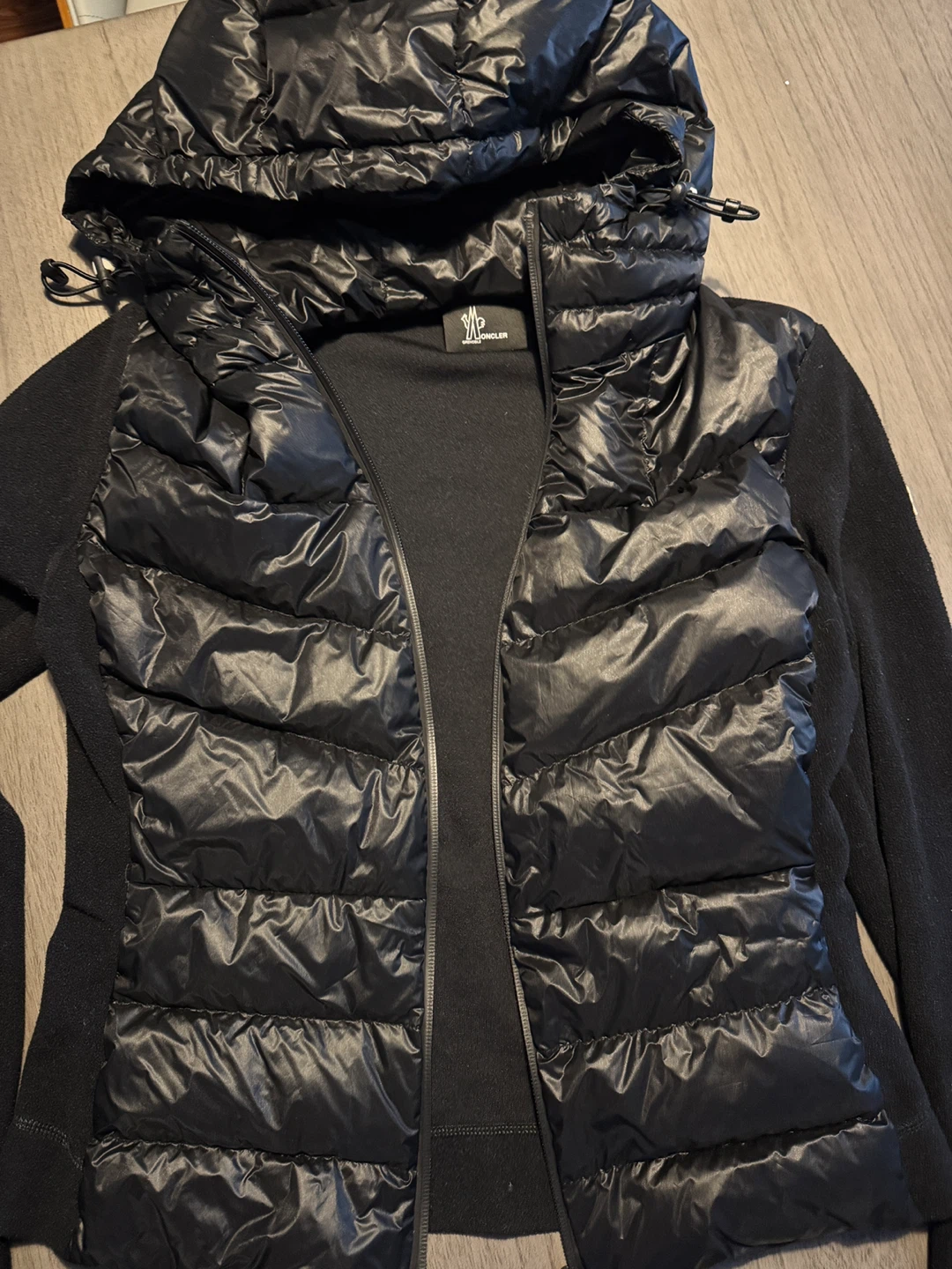 Moncler Grenoble padded fleece zip up jacket  medium - photo 3