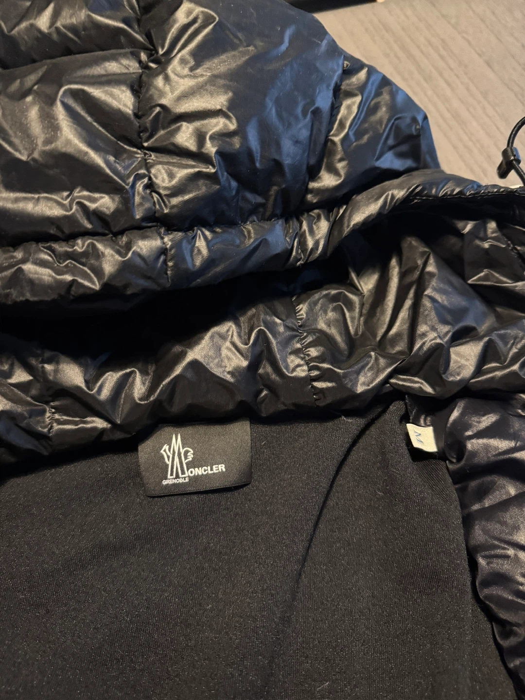 Moncler Grenoble padded fleece zip up jacket  medium - photo 4
