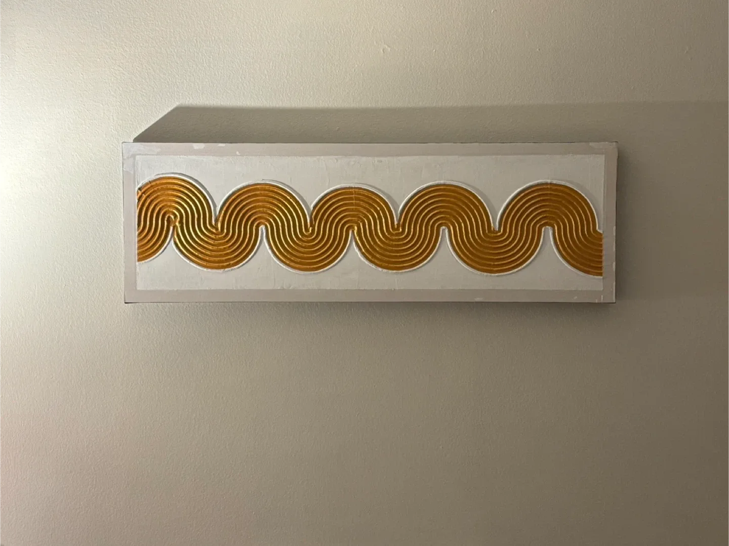 Gold Wave Wall Art textured art image indicator(3)