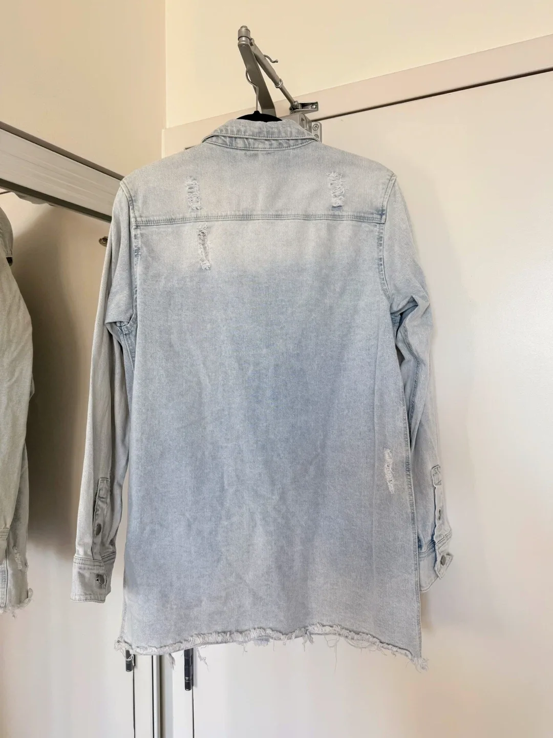 Light Wash, Distressed Denim Jacket image indicator(2)
