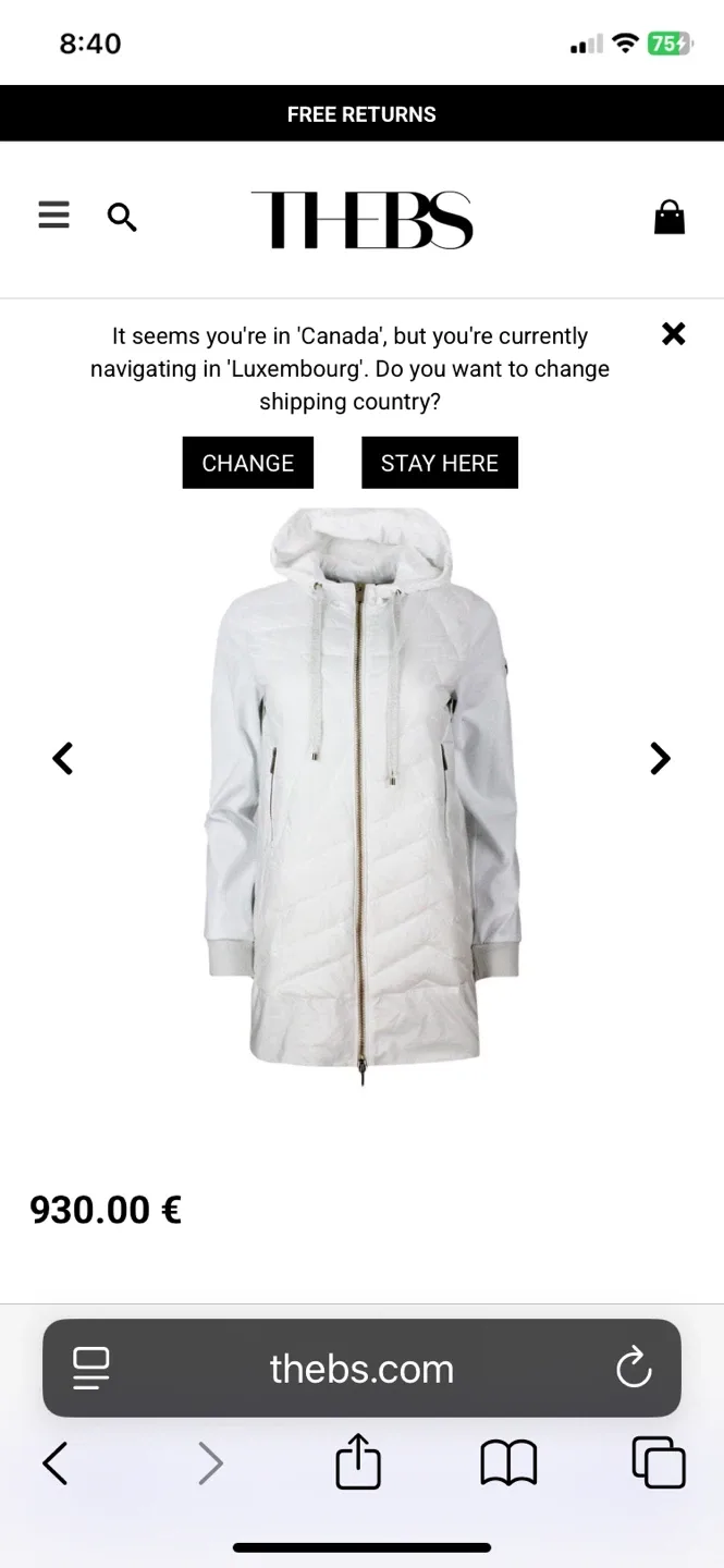 Lorina Antoniazzi White Padded Jacket - Size 42 image indicator(2)