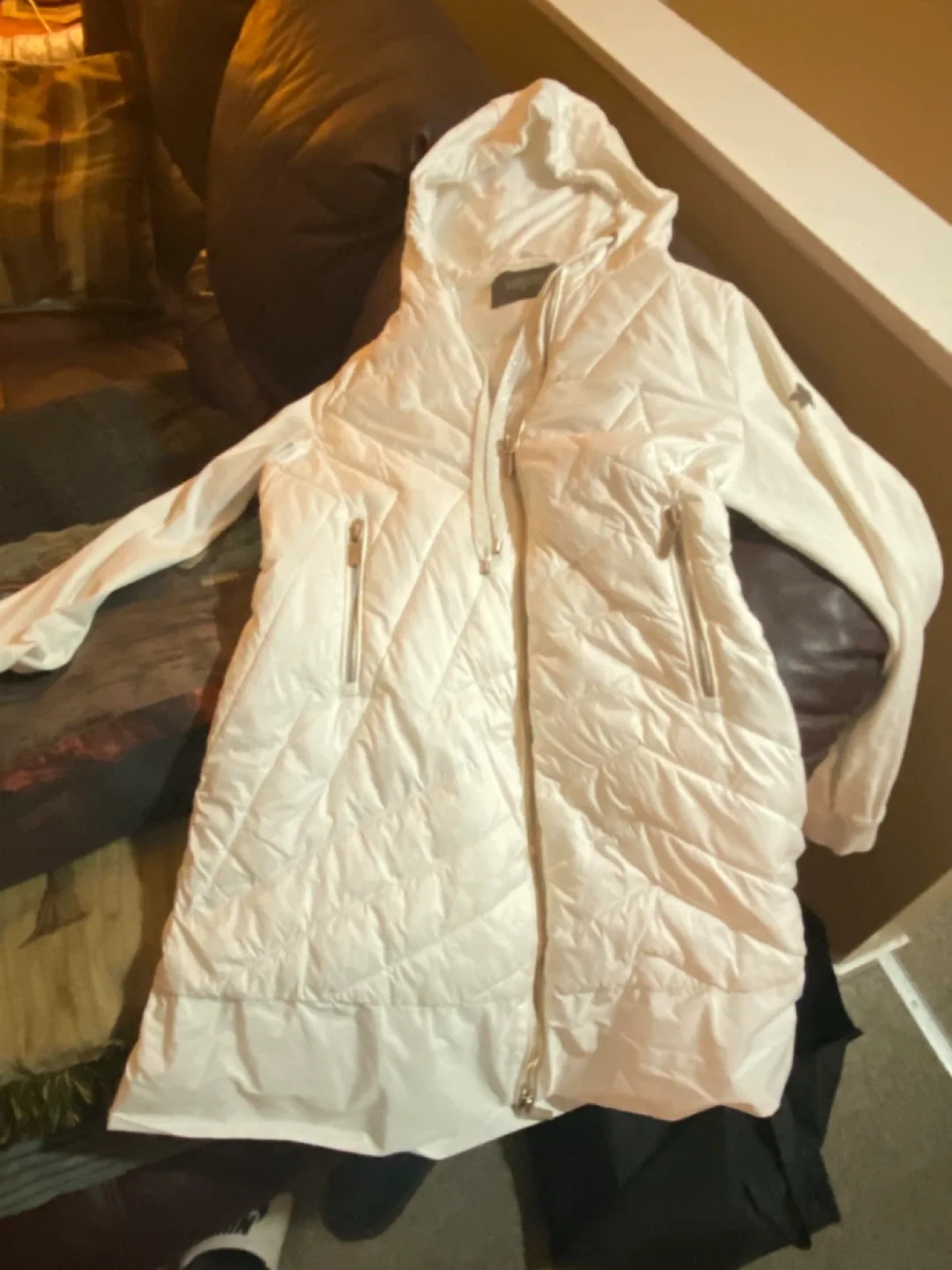 Lorina Antoniazzi White Padded Jacket - Size 42 image indicator(10)